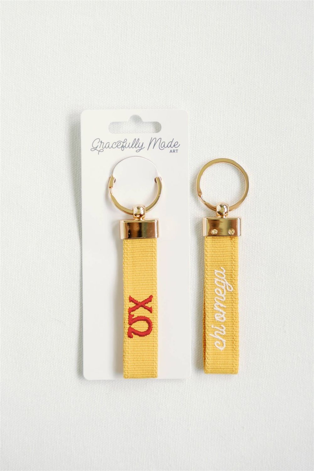 Chi Omega Embroidered Keychain, Sorority(1)