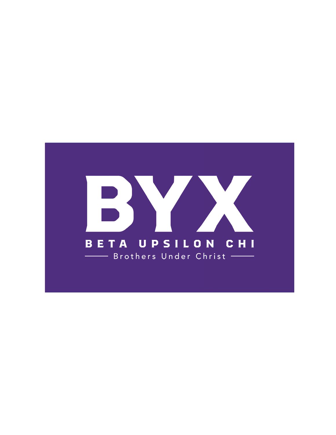 Fraternity Greek Letter Flag: Beta Upsilon Chi