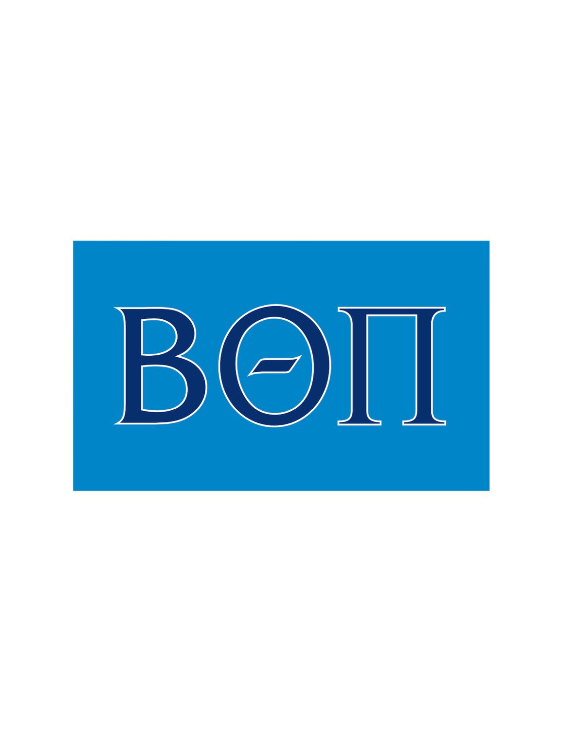 Fraternity Greek Letter Flag: Beta Theta Pi