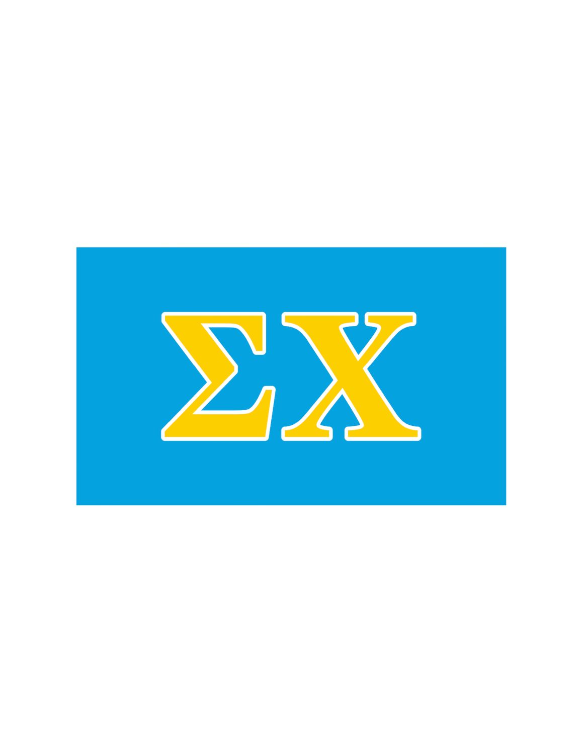 Fraternity Greek Letter Flag: Sigma Chi