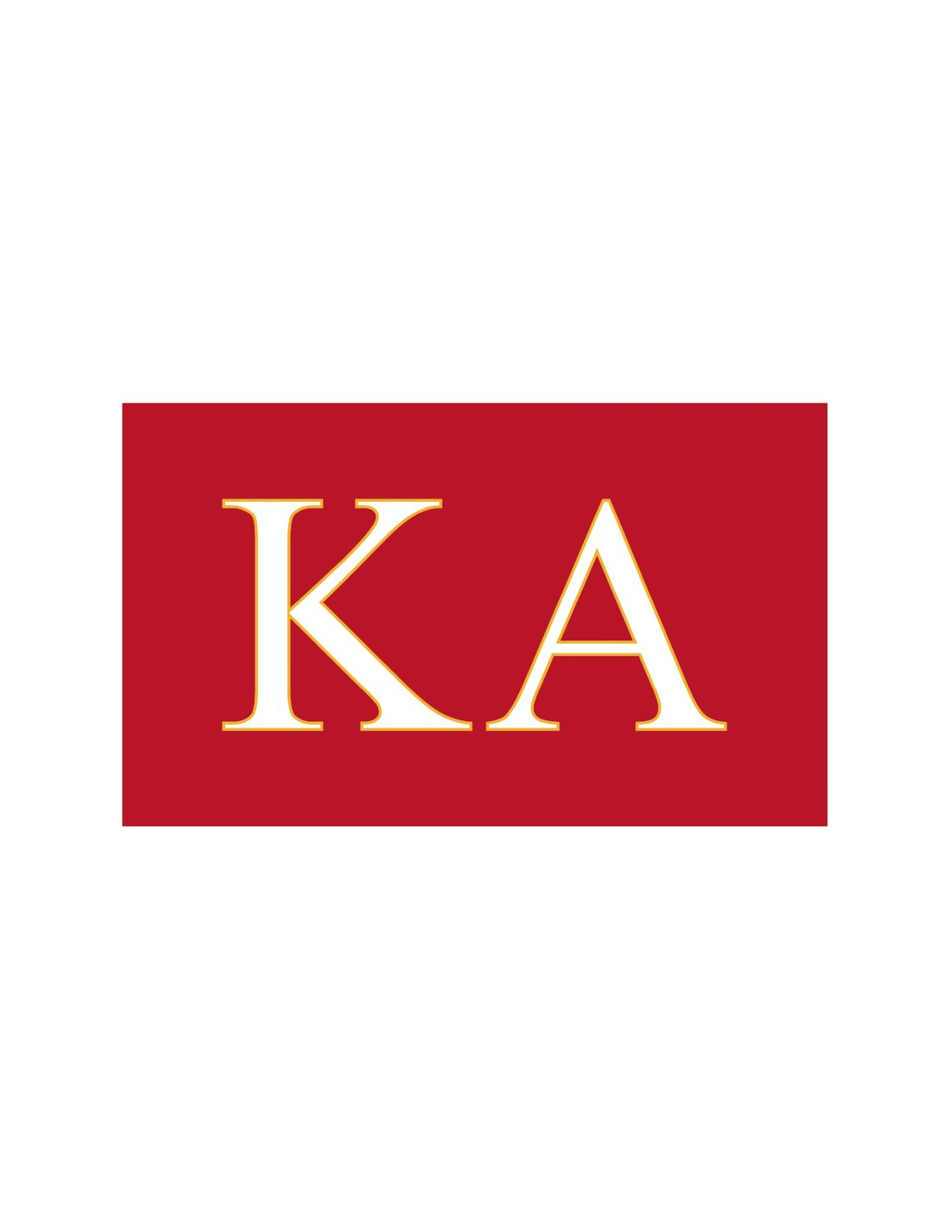 Fraternity Greek Letter Flag: Kappa Alpha Order