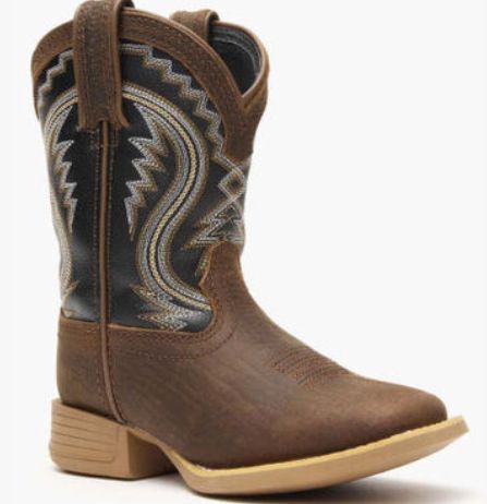 Durango Lil Rebel Pro Big Kids Acorn/Black Onyx Western Boot