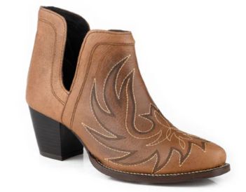 Roper Women's Rowdy Brown Leather Boots
