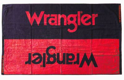 Wrangler Logo Towel Navy/Red
