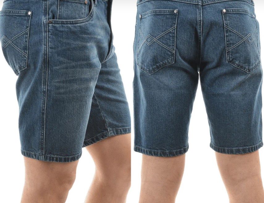 Pure Western Denim Shorts, Size: 42