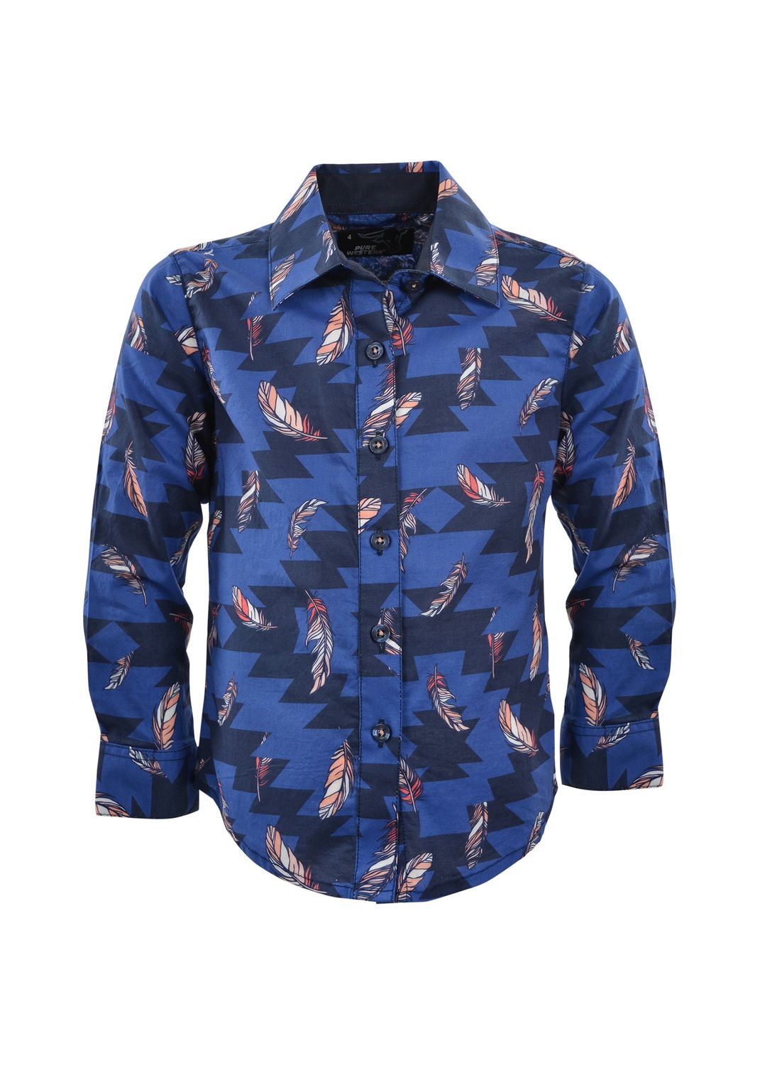 Pure Western Girls Caterina Print L/S Shirt, Size: 4