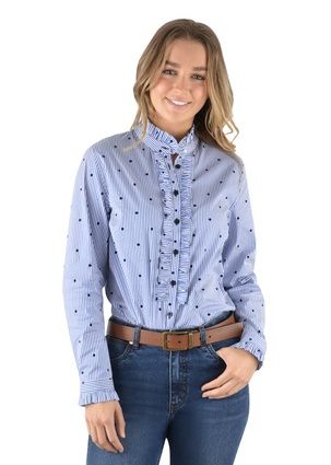 Womans Mia Frill L/S Shirt, Size: 20