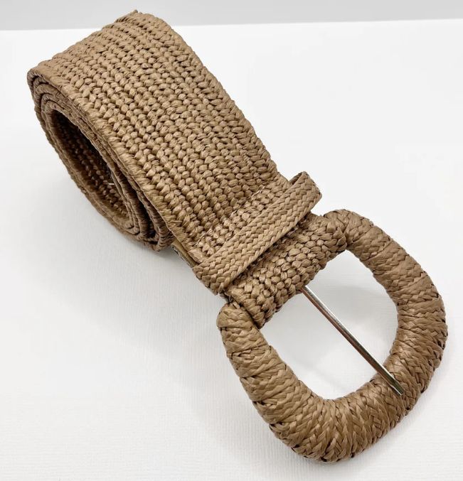 Savanah Rattan Belt, Colour: Coffee