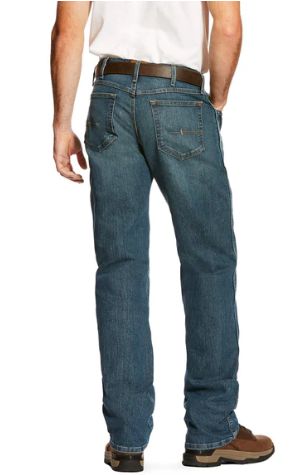 Ariat Mens Rebar M4 Jeans 36 Leg, Colour: Carbine, Size: 27