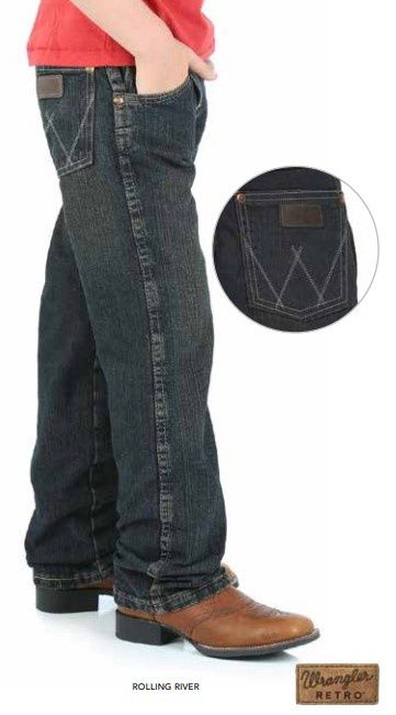 Wrangler Boys Retro Relaxed Strait Jeans