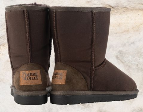 Burke &amp; Wills Oil Skin Brown Ugg Boots