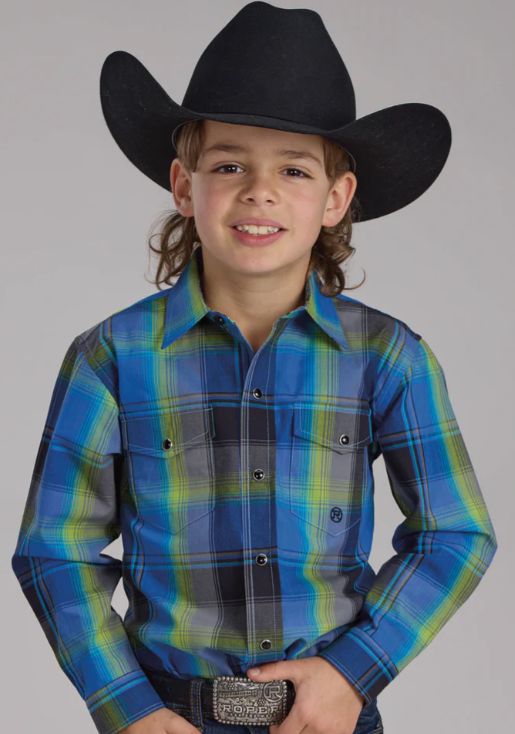 Blue Plaid Amarillo L/S Shirt