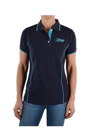 Bullzye Womens Piped Polo, Size: 22