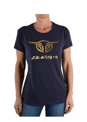 Bullzye Womens Authentic Navy Crew Neck T/Shirt, Size: 8