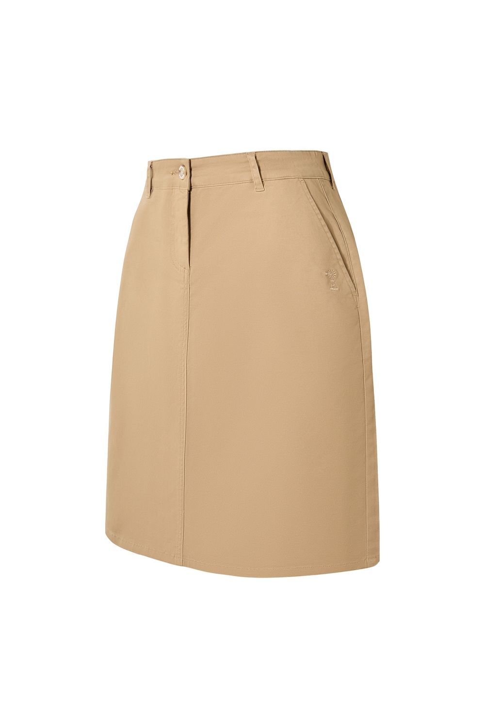 Pilbara Women&#39;s Chino A-Line Skirt, Colour: Caramel, Size: 8