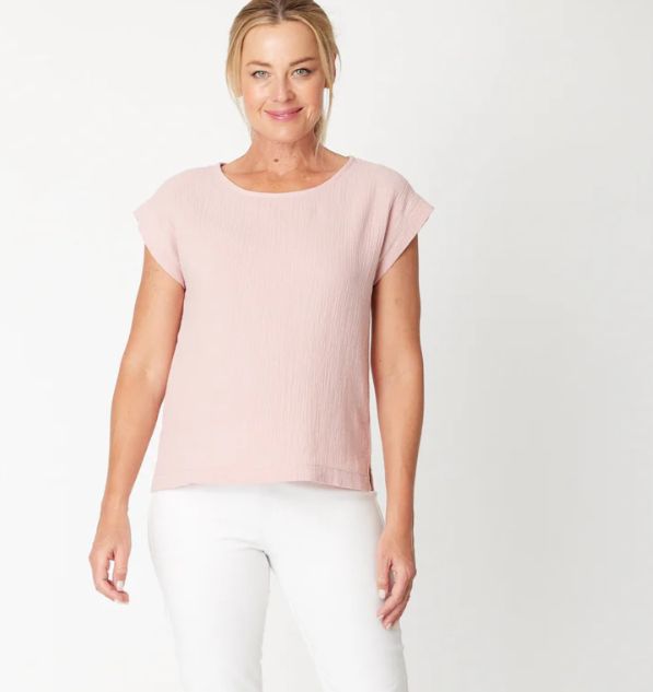 Tarin everyday Top, Colour: Dusty Pink, Size: 8