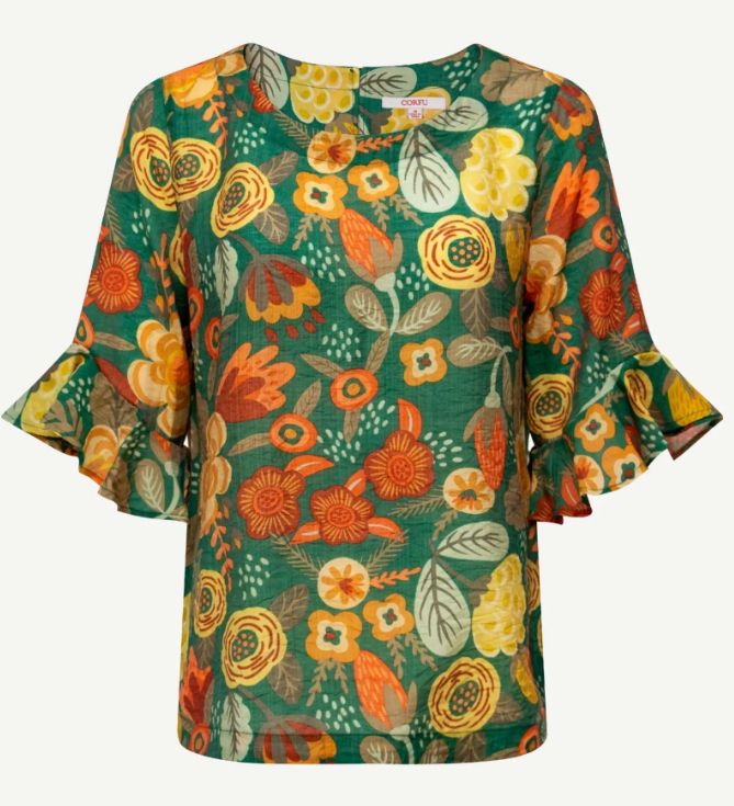 Modern Blooms Top