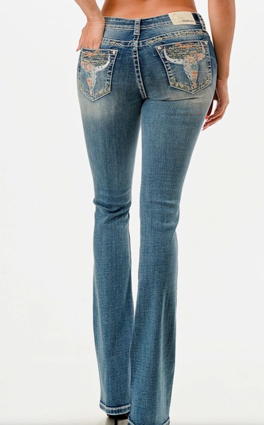 Steer Head Modify Mid-Rise Boot Cut