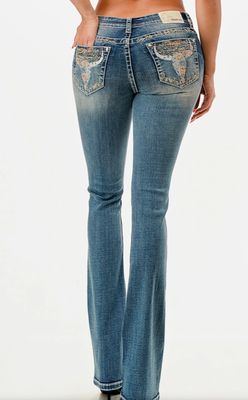 Steer Head Modify Mid-Rise Boot Cut