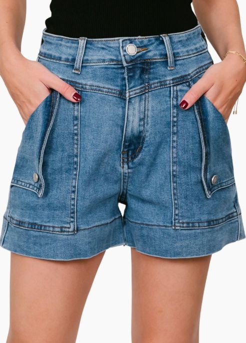 Country Denim Flip Pocket Short