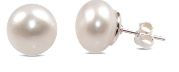 MCJ EARRINGS S/S PEARL 12mm STUDS