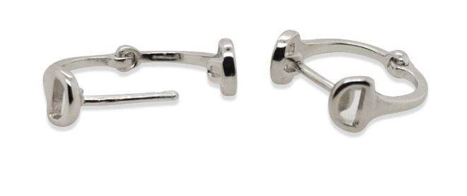MCJ EARRINGS S/S SNAFFLE HUGGIE