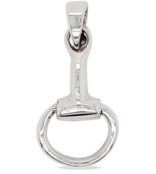 MCJ PENDANT S/S LRG HORSE BIT