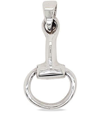 MCJ PENDANT S/S LRG HORSE BIT