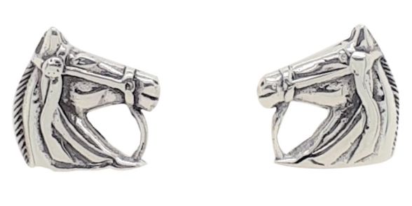 MCJ EARRINGS S/S HORSE HEAD STUDS