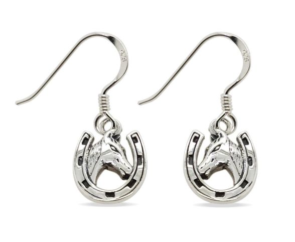 MCJ EARRINGS S/S HORSE IN H/SHOE