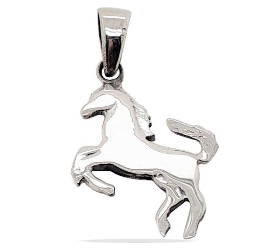 MCJ PENDANT S/S SOLID HORSE