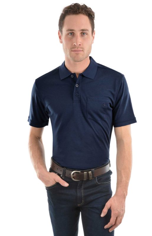 Men&#39;s Bamboo 1 Pocket S/S Polo