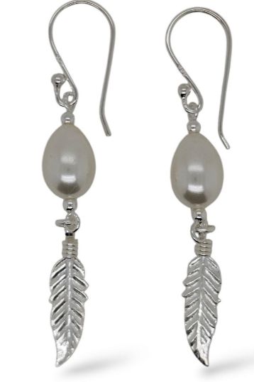 MCJ EARRINGS S/S &amp; F/W PEARL FEATH