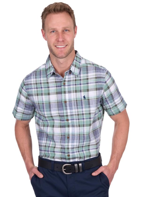 Men’s Gerry Check Linen S/S Shirt