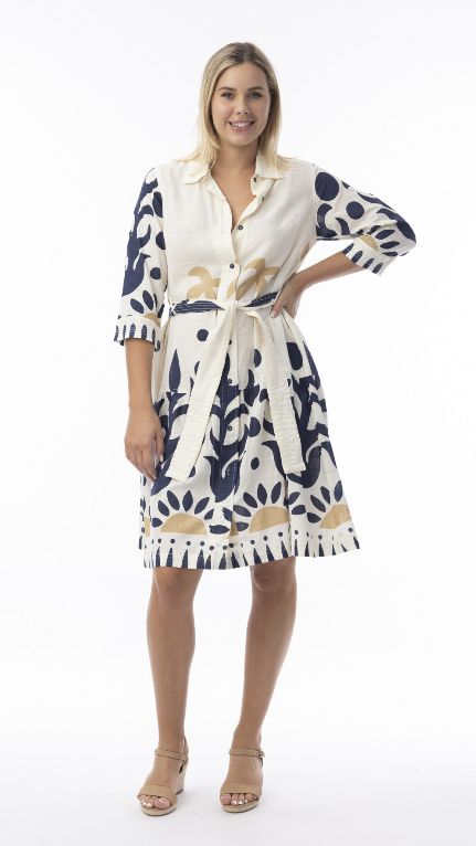 Nazca Dress Tie Waist