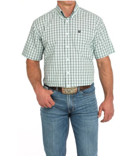 S/S Button Up Shirt Turquoise