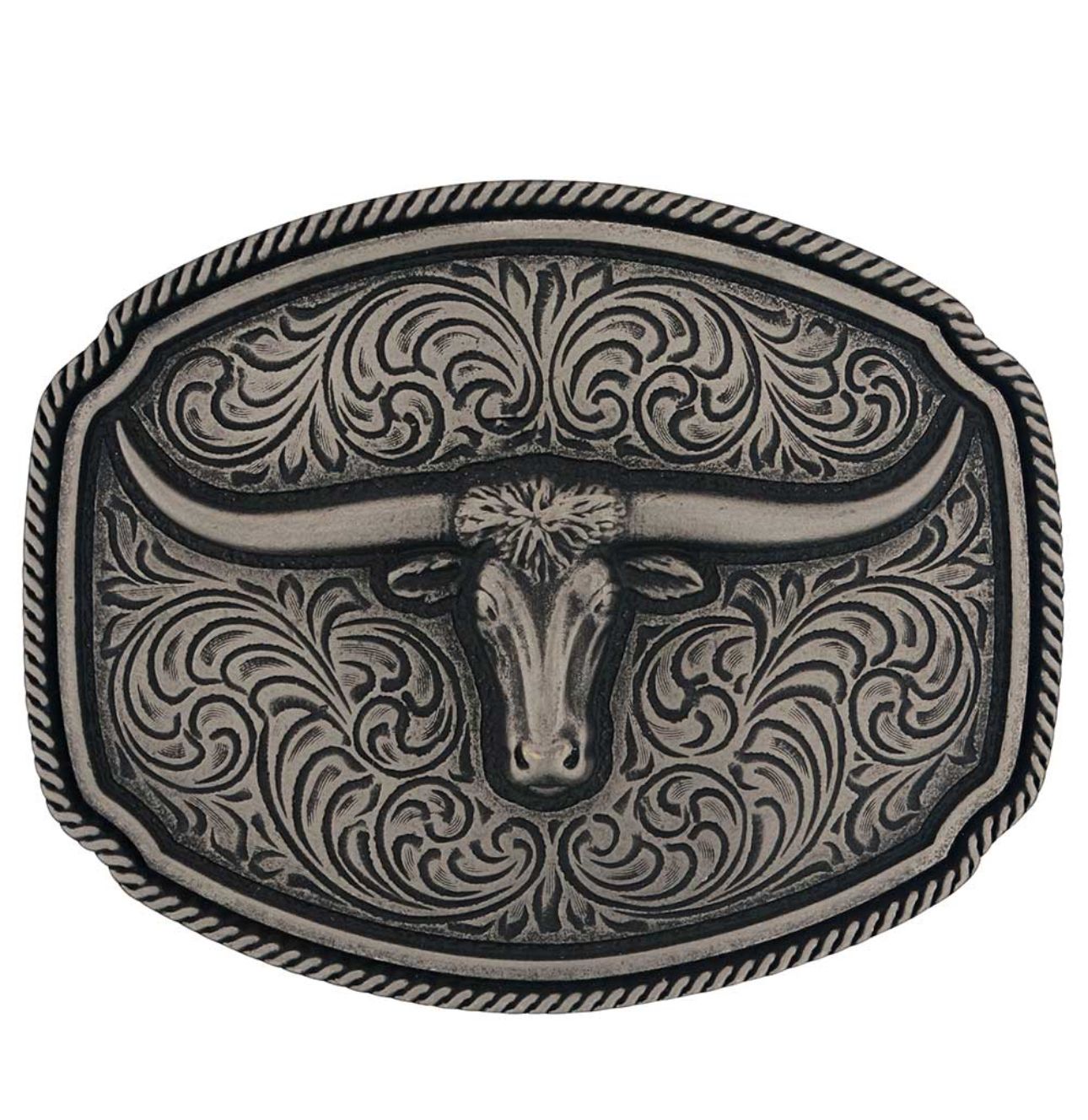 Silver Longhorn Soul Buckle