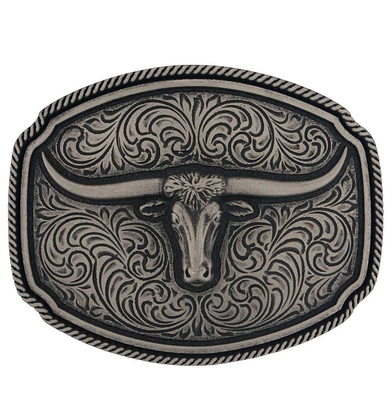 Silver Longhorn Soul Buckle