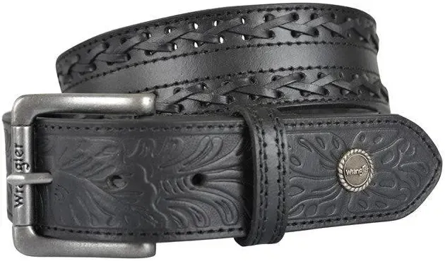 Wrangler Mens Barkers Black Belt