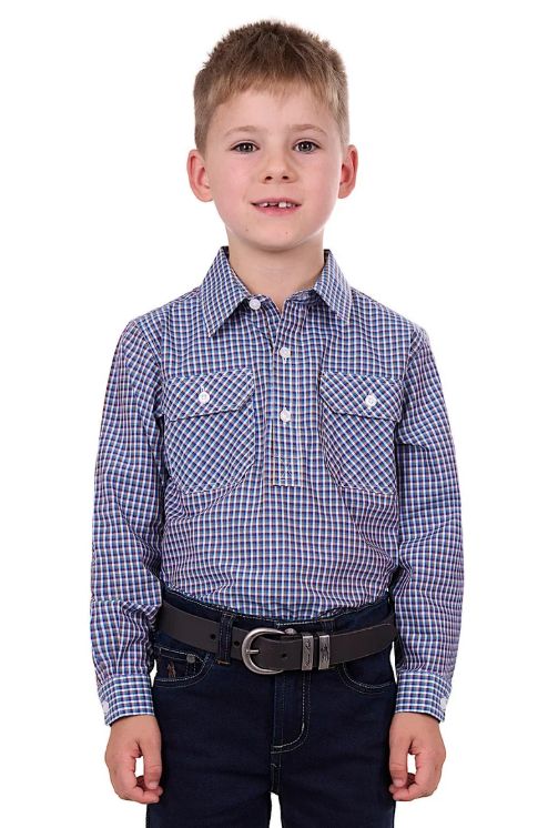 Bobbie Boys 1/2 Placket L/S Shirt