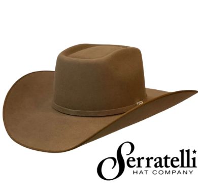 Serratelli 6X Pecan with Whiskey Trim S6 Hat
