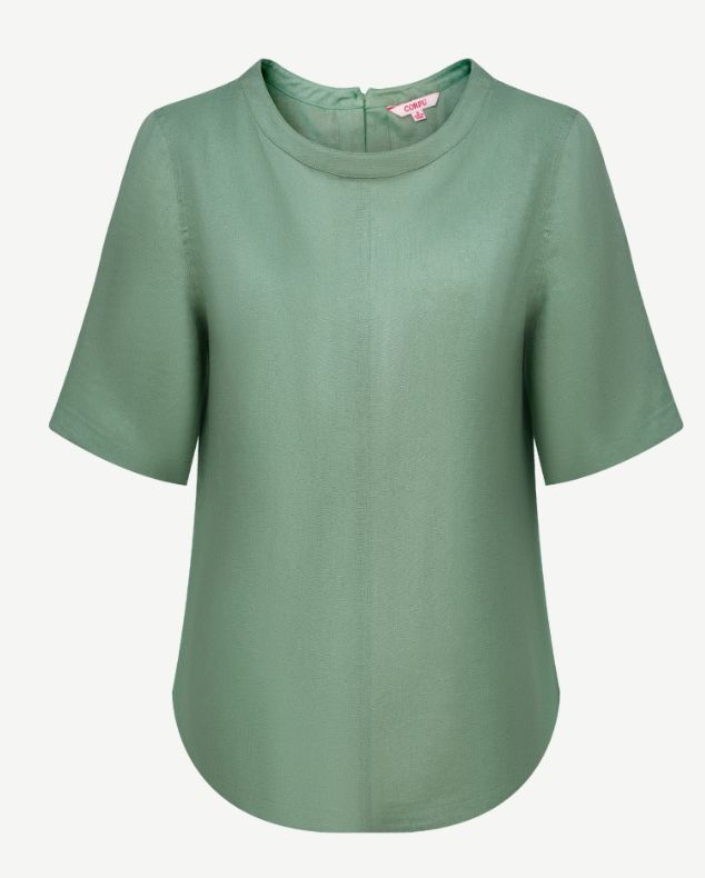 Linen Breeze Top, Colour: Agave, Size: 8