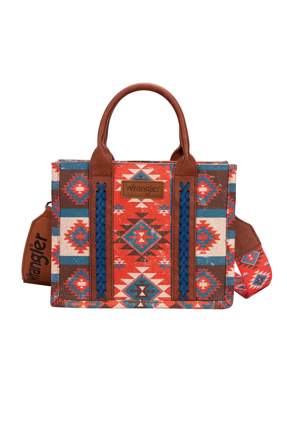 MACY AZTEC CROSSBODY BAG, Colour: Coral