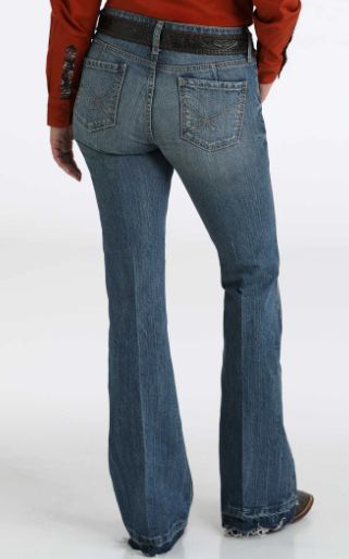 Ladies Lynden Stonewash Raw Hem