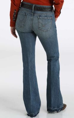 Ladies Lynden Stonewash Raw Hem