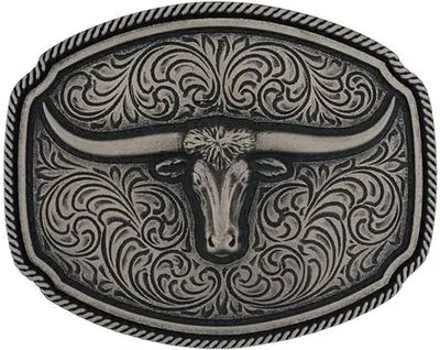 Silver Longhorn Soul Buckle