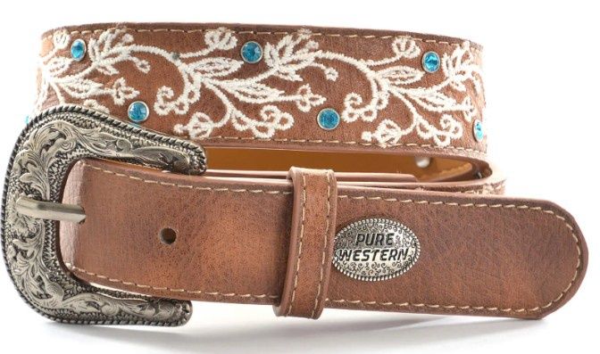 Pure Western Girls Prue Belt, Size: L