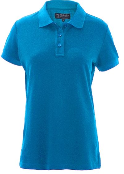 Pilbara Womens Classic Polo, Colour: Azure, Size: 8