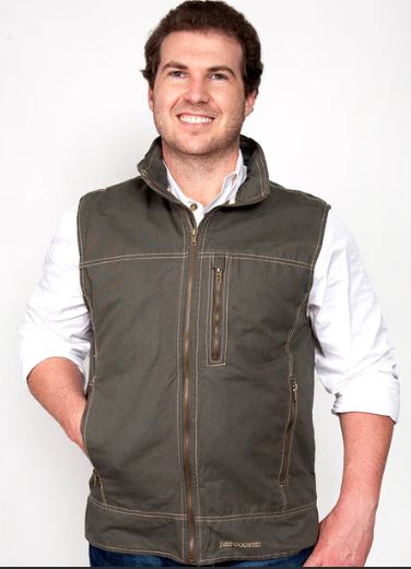 Joshua Slate Vest, Size: S