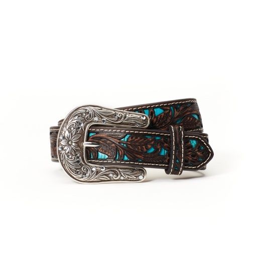 KID'S PIERCED FLORAL BELT, Size: 20